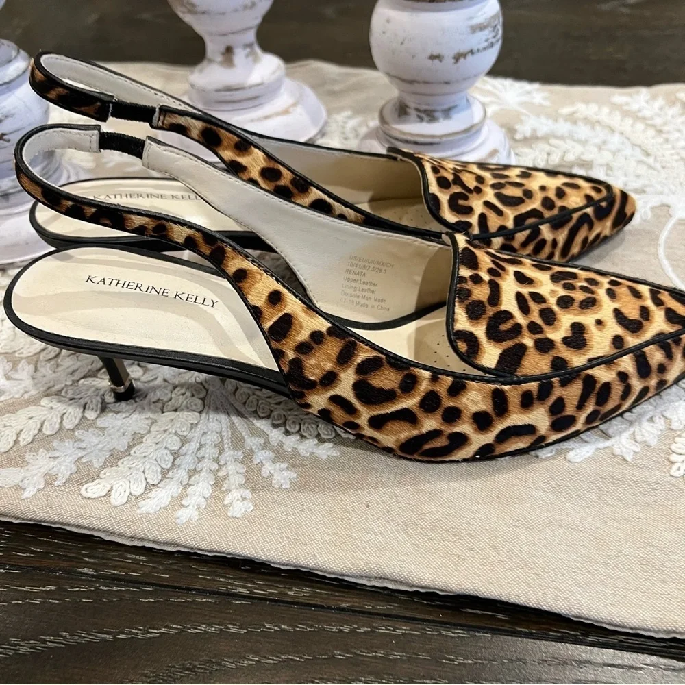 Kathrine Kelly Women's Leather Shoes - Animal Print - Picture 2 of 10